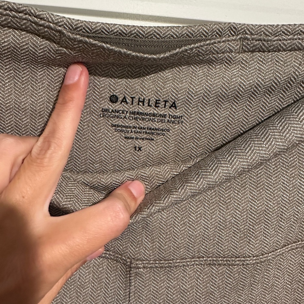 Athleta Delancey Herringbone Night Leggings - Gray